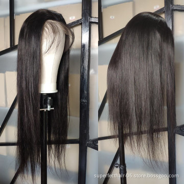 Cheap 130% Density 13*6 Lace Front Human Hair wigs  Brazilian Remy Hair Mink Straight Wave Lace Wig